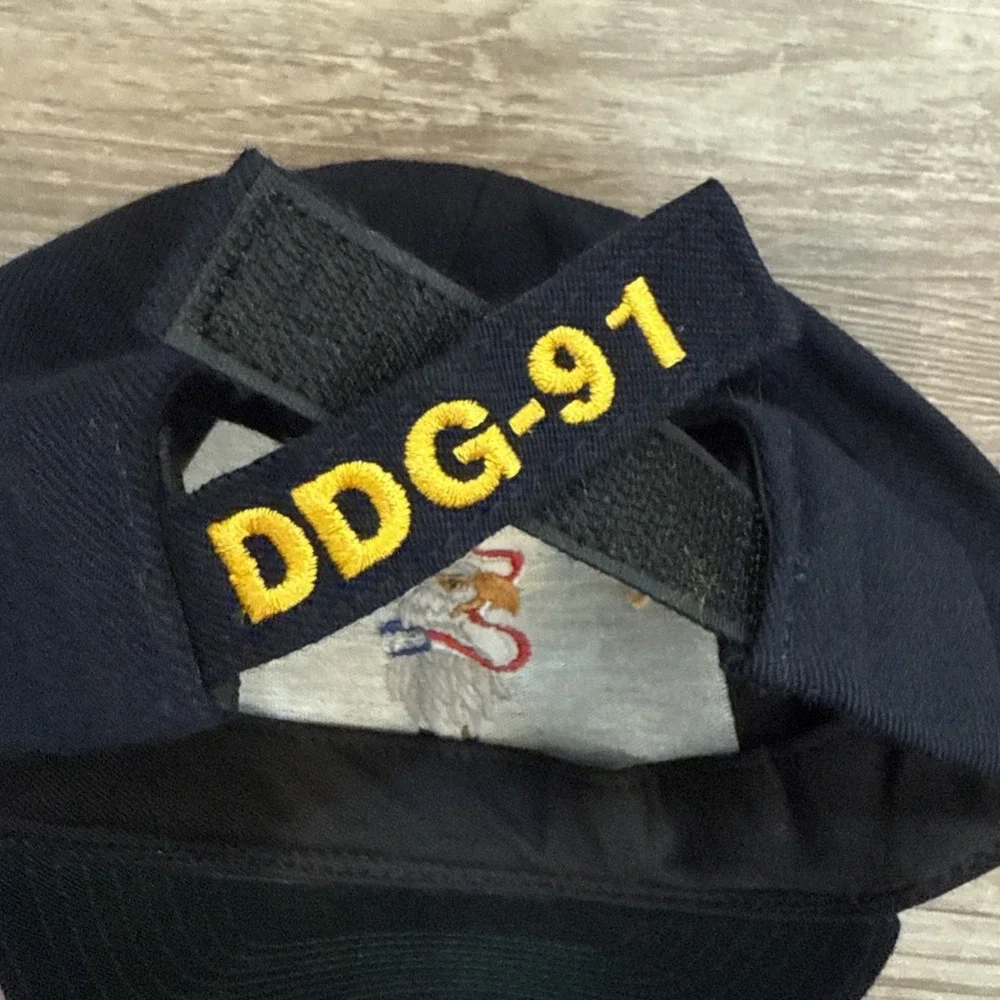 The Corps USS PINCKNEY DDG‎ 91 Logo Blue Baseball Cap Hat One Size